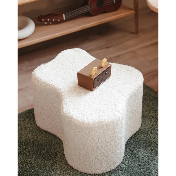 Cream White Cloud Pouffe - Rugs by Roo