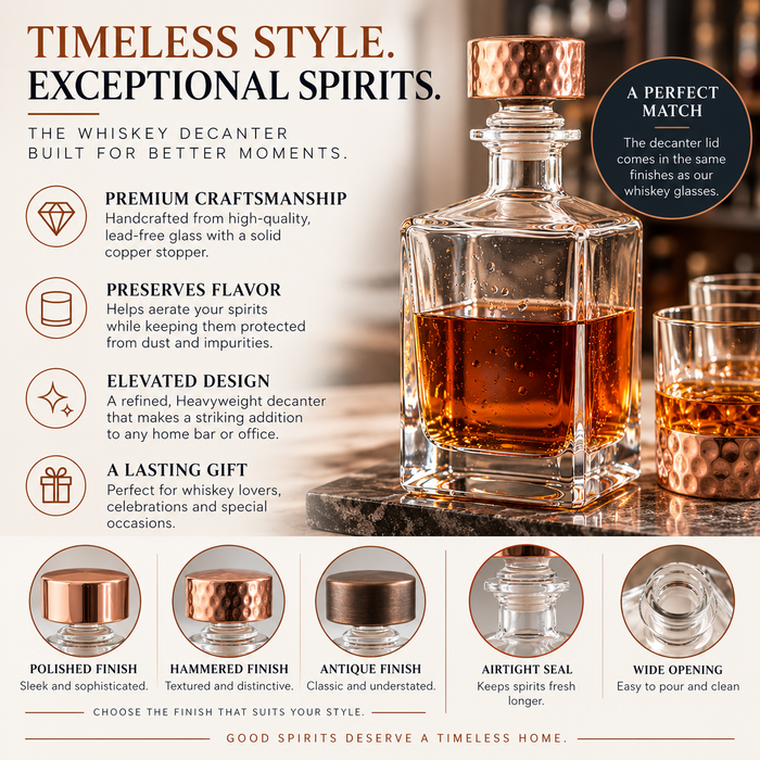 Custom Crystal Whiskey Decanter