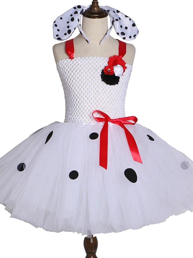 Dalmation Tutu Dress & Headband Costume (Toddler/Child)