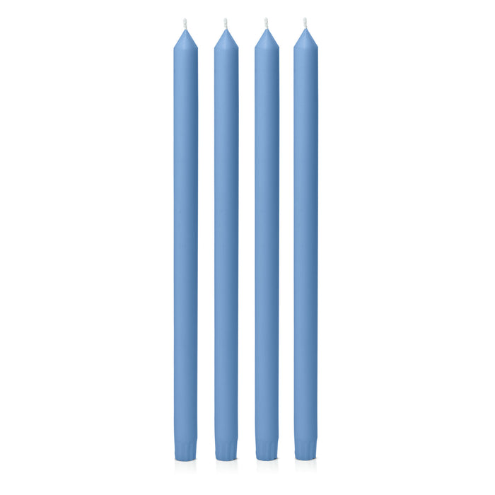 Dusty Blue 40cm Dinner Candles Pack of 4