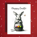 Easter Bunny Card – Classic Basket Eggs Spring Greeting