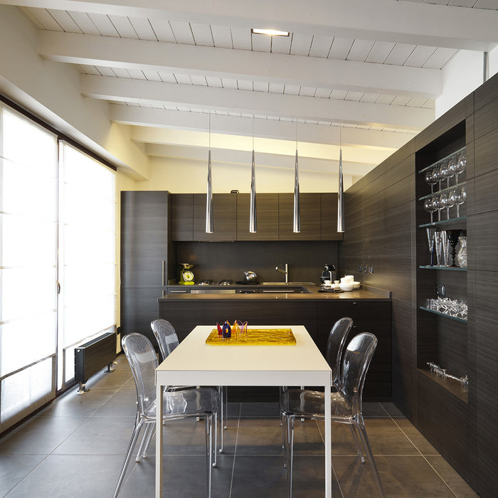 Eurofase 20445-027 Sliver 24" Polished Nickel LED Pendant Light