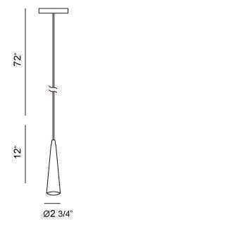 Eurofase 20445-034 Sliver 24" Matte Black LED Pendant Light