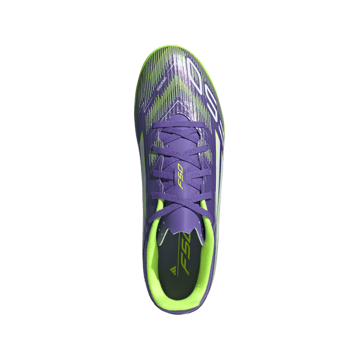 adidas F50 CLUB Artificial Turf Soccer Shoes | Purple Rush / Cloud White / Lucid Lemon | Men's