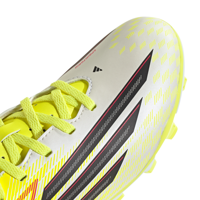 adidas F50 Club Firm/Multi Ground Soccer Cleats | Team Solar Yellow 2 / Core Black / Lucid Rec | Kid's