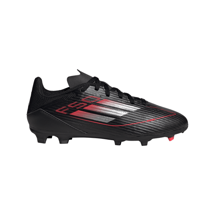 adidas F50 LEAGUE Firm/Multi-Ground Cleats | Black / Solar Red | Kid's Unisex