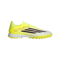 adidas F50 League Laceless Turf  Soccer Shoes | Team Solar Yellow 2 / Core Black / Lucid Rec | Men's