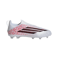 adidas F50 LEAGUE LAMINE YAMAL Laceless Firm Ground Soccer Cleats | Cloud White / Core Black / Lucid Red | Kid's