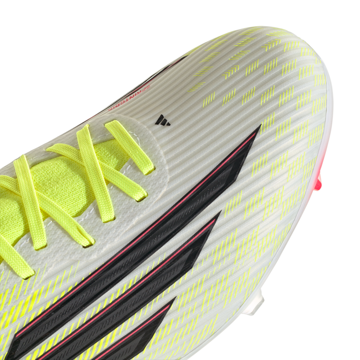 adidas F50 LEAGUE Mid Cut Firm Ground / Multi Ground Soccer Cleats | Team Solar Yellow 2 / Core Black / Lucid Red | Men's
