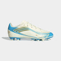 adidas F50 Messi Club Firm Ground Soccer Cleats | Ivory / Ice Blue | Kid's