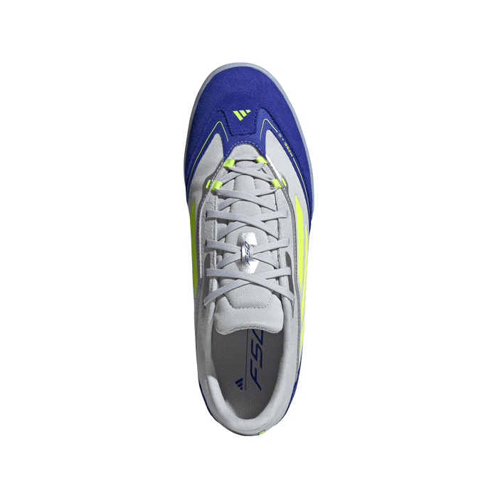 adidas F50 Messi Freestyle Indoor Soccer Shoes | Silver Metallic / Solar Yellow | Men's