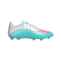 adidas F50 MESSI LEAGUE Firm/Multi-Ground Cleats | Cloud White / Lucid Pink / Flash Aqua | Men's