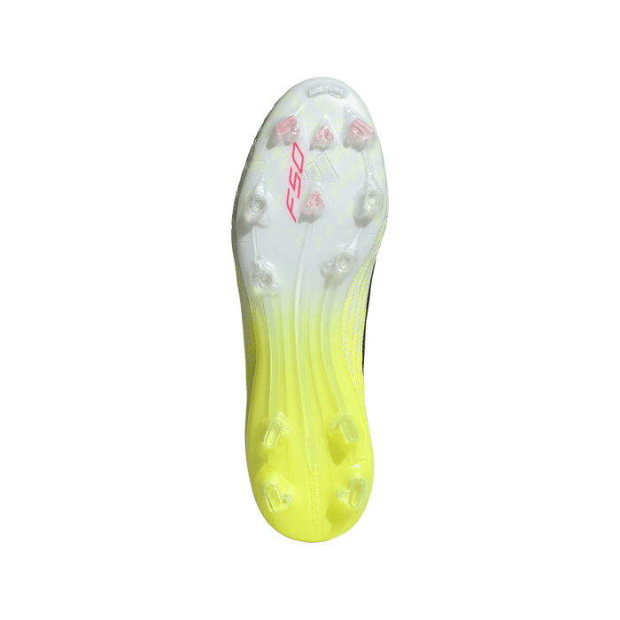 adidas F50 PRO Firm Ground Soccer Cleats | Team Solar Yellow 2 / Core Black / Lucid Red | Men's