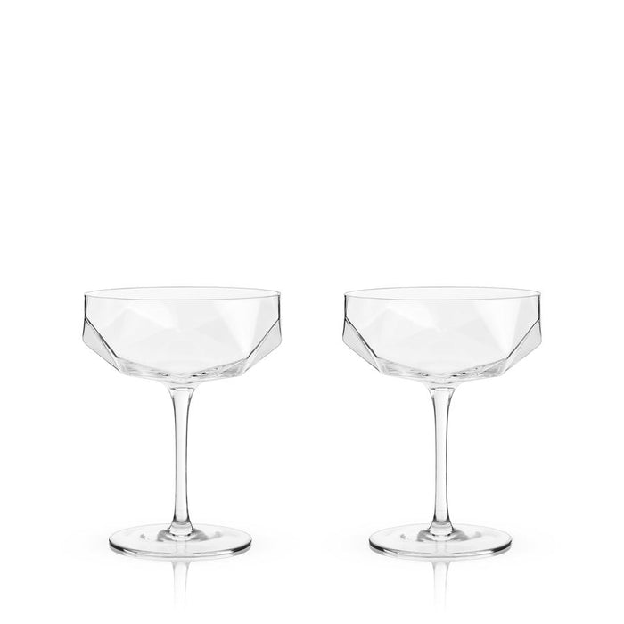 FACETED CRYSTAL COUPES | COCKTAIL