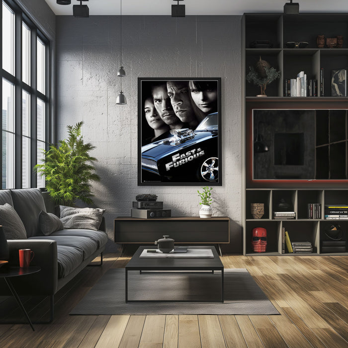 "Fast and Furious" (2009) Framed Movie Poster
