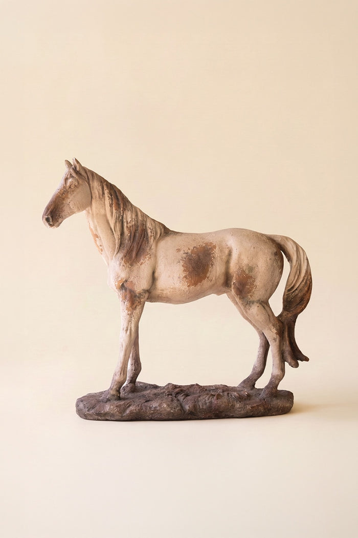 Faux Concrete Horse