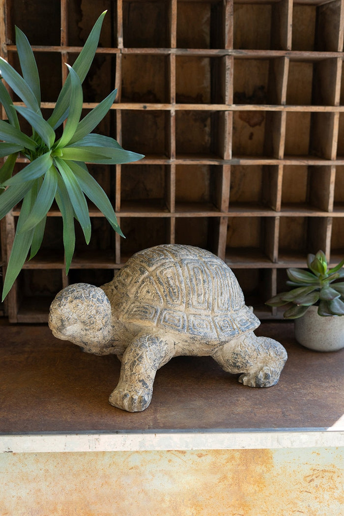 Faux Concrete Turtle