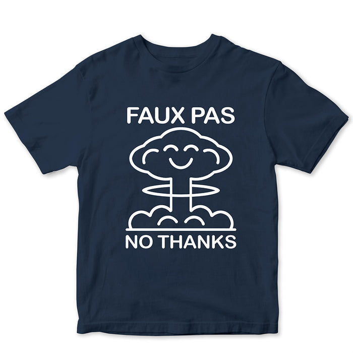 Faux Pas - No Thanks Tee (Navy)