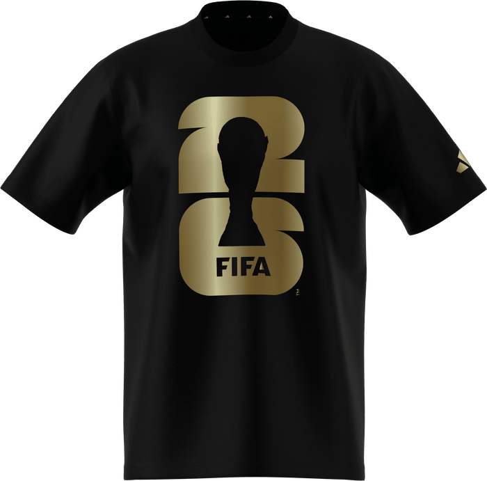 adidas FIFA World Cup 2026 Oficial Emblem T-Shirt | Black / Gold | Men's