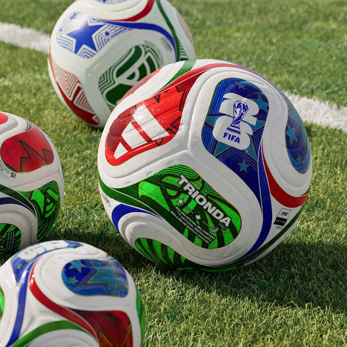 adidas FIFA World Cup 26™ Trionda Pro Ball | White / Solar Blue / Hi-Res Red / Flash Lime