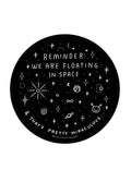 Floating In Space Sticker