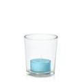 French Blue Tealight in Glass Votive Pack Pack of 24