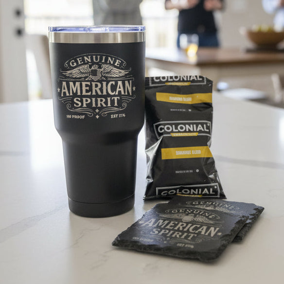 GENUINE AMERICAN SPIRIT 100 PROOF – 30 oz Tumbler Gift Set