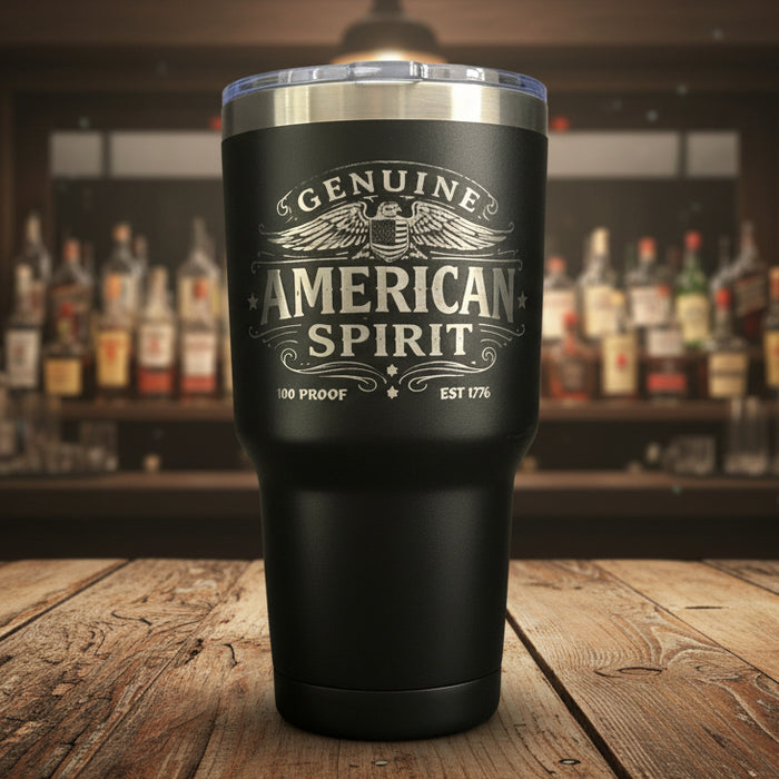GENUINE AMERICAN SPIRIT 100 PROOF – 30 oz Tumbler Gift Set
