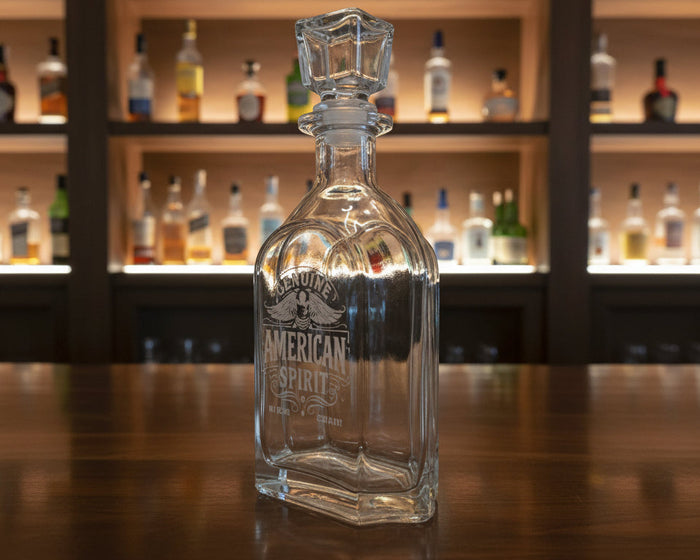 GENUINE AMERICAN SPIRIT – Curved Decanter Gift Set
