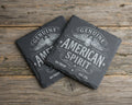GENUINE AMERICAN SPIRIT – Slate Coaster Set