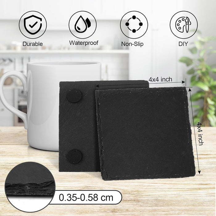 GENUINE AMERICAN SPIRIT – Slate Coaster Set