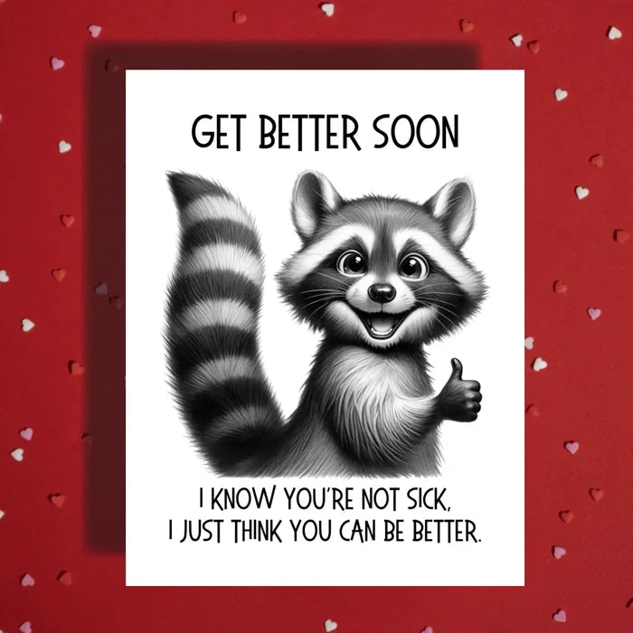 Get Better Soon Card Personalized Snarky Humor