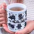 Get Well Gift, Coffee Mug - Black Cats: The Healing Mug