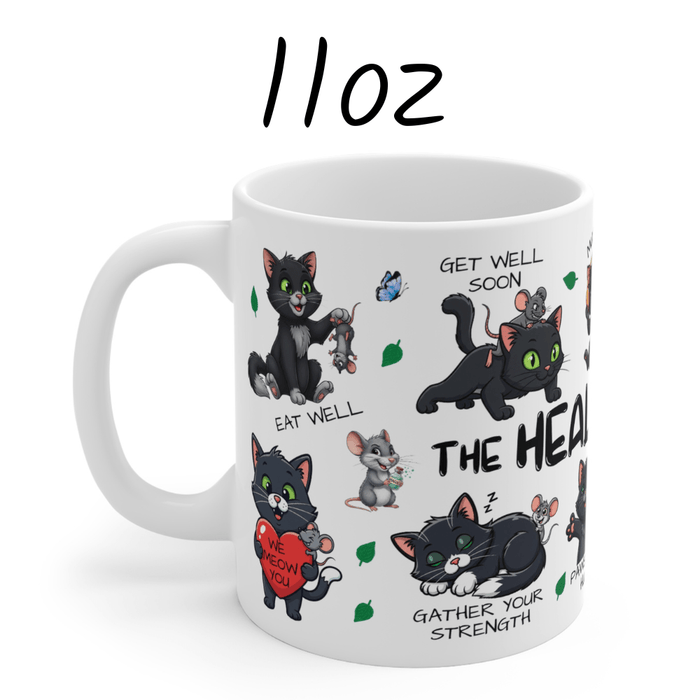 Get Well Gift, Coffee Mug - Black Cats: The Healing Mug