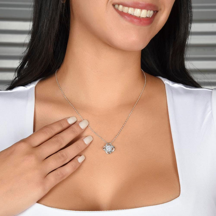 Gift for Her, Love Knot Necklace: I Pinky Promise