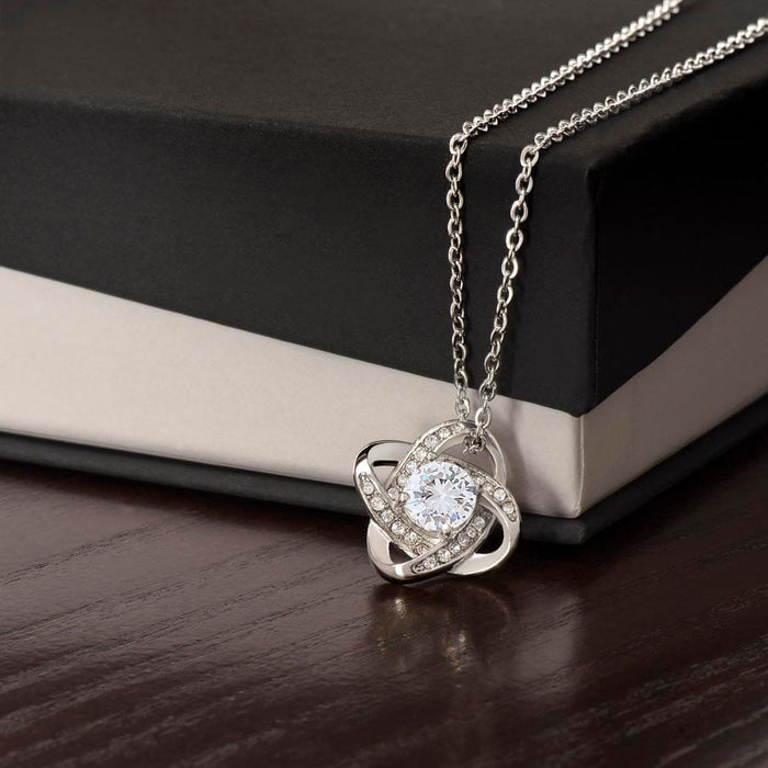 Gift for Her, Love Knot Necklace: I Pinky Promise