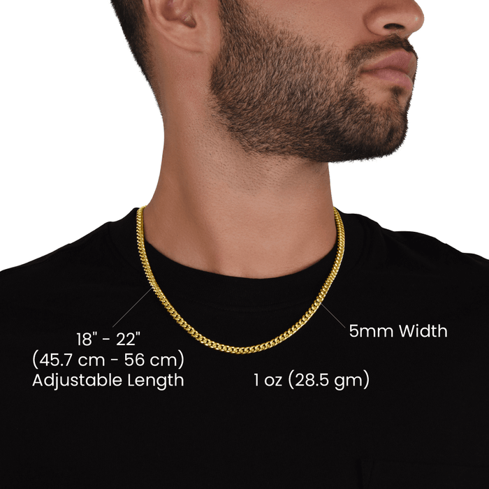 Gift for Him, Link Chain Necklace: I Pinky Promise