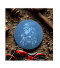 Gnome Biker Male Sunglasses/Backpack-Slate Coaster Round