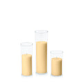 Gold 5cm Pillar in 5.8cm Glass, Med - Set of 6