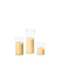 Gold 5cm Pillar in 5.8cm Glass, Sm - Set of 6