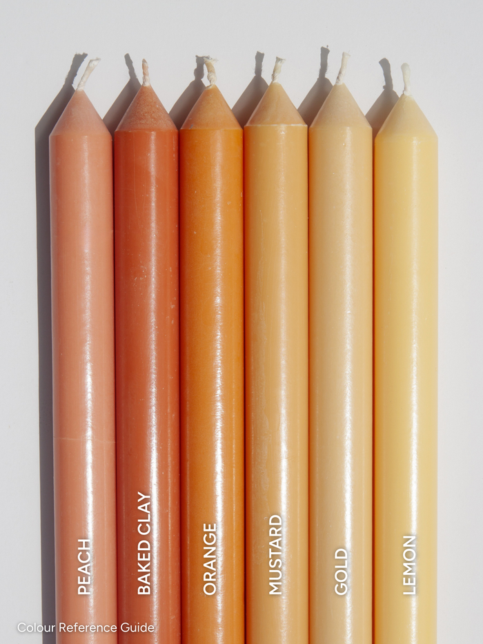 Gold 7cm x 15cm Pillar Pack of 1