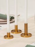 Gold Maya Metal Candle Holder - Medium Pack of 1