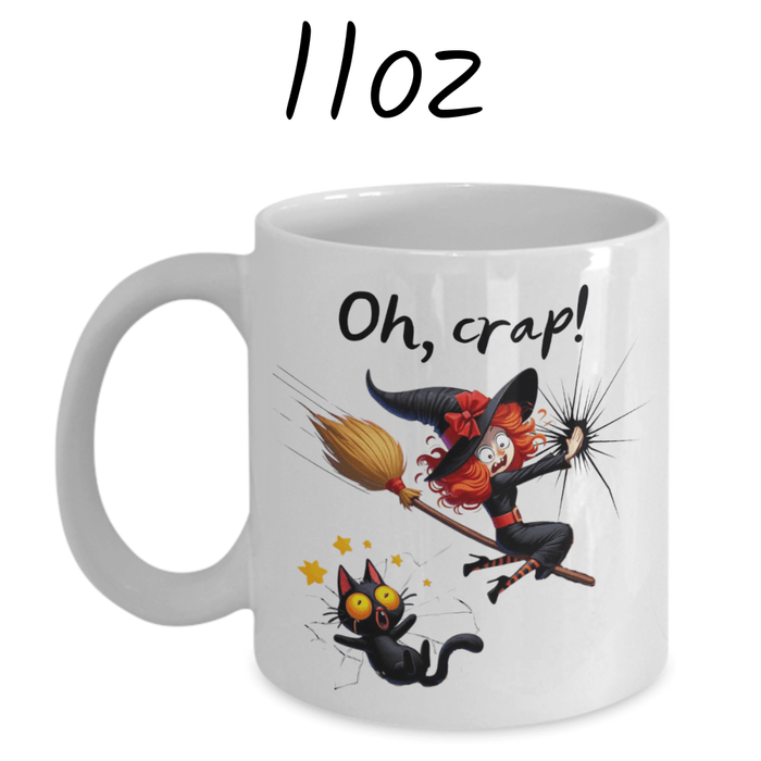 Halloween, Funny Coffee Mug: Oh, crap!