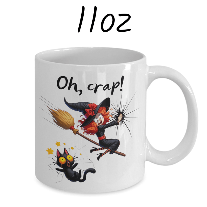 Halloween, Funny Coffee Mug: Oh, crap!