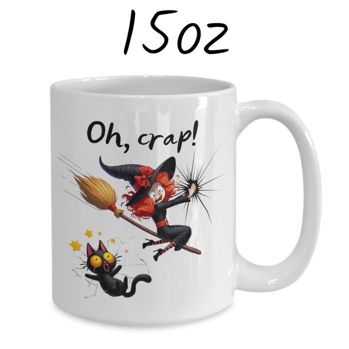 Halloween, Funny Coffee Mug: Oh, crap!