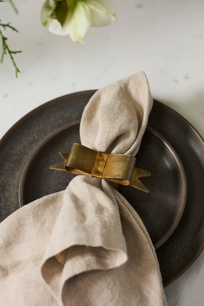 Hattie Bow Napkin Rings Set/6