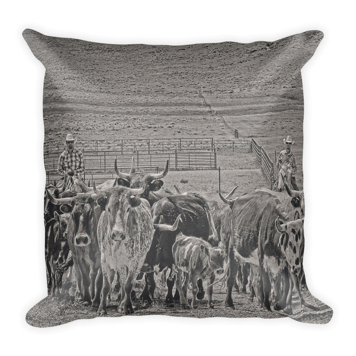 Heading Back to Open Range Throw Pillow