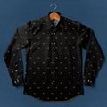 Hereford cattle icon pattern - Men's Casual Long Sleeve Shirt - myfunfarm