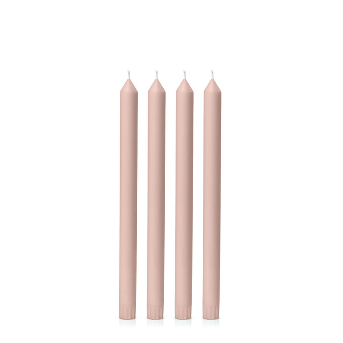 Heritage Rose 30cm Dinner Candles Pack of 4