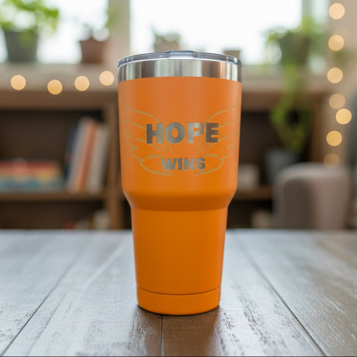 HOPE WINS – 30 oz Engraved Tumbler